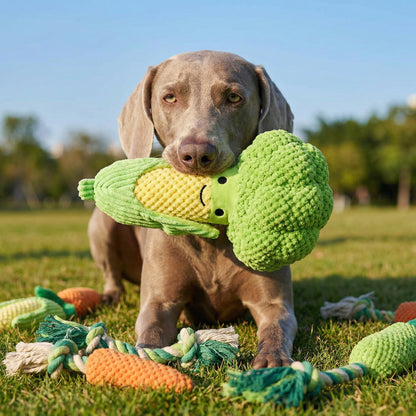 🌟PupyToy®Puppy Plan Squeaky Plush Chew Toy for Medium Dogs | Dental Cleaning & Interactive Boredom Relief Toy