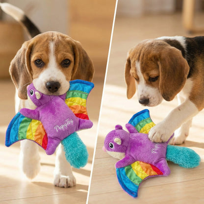 🐾PupyToy® Crinkle & Squeak Plush Dog Toy – Interactive Sound Toy for Puppies & Small Dogs
